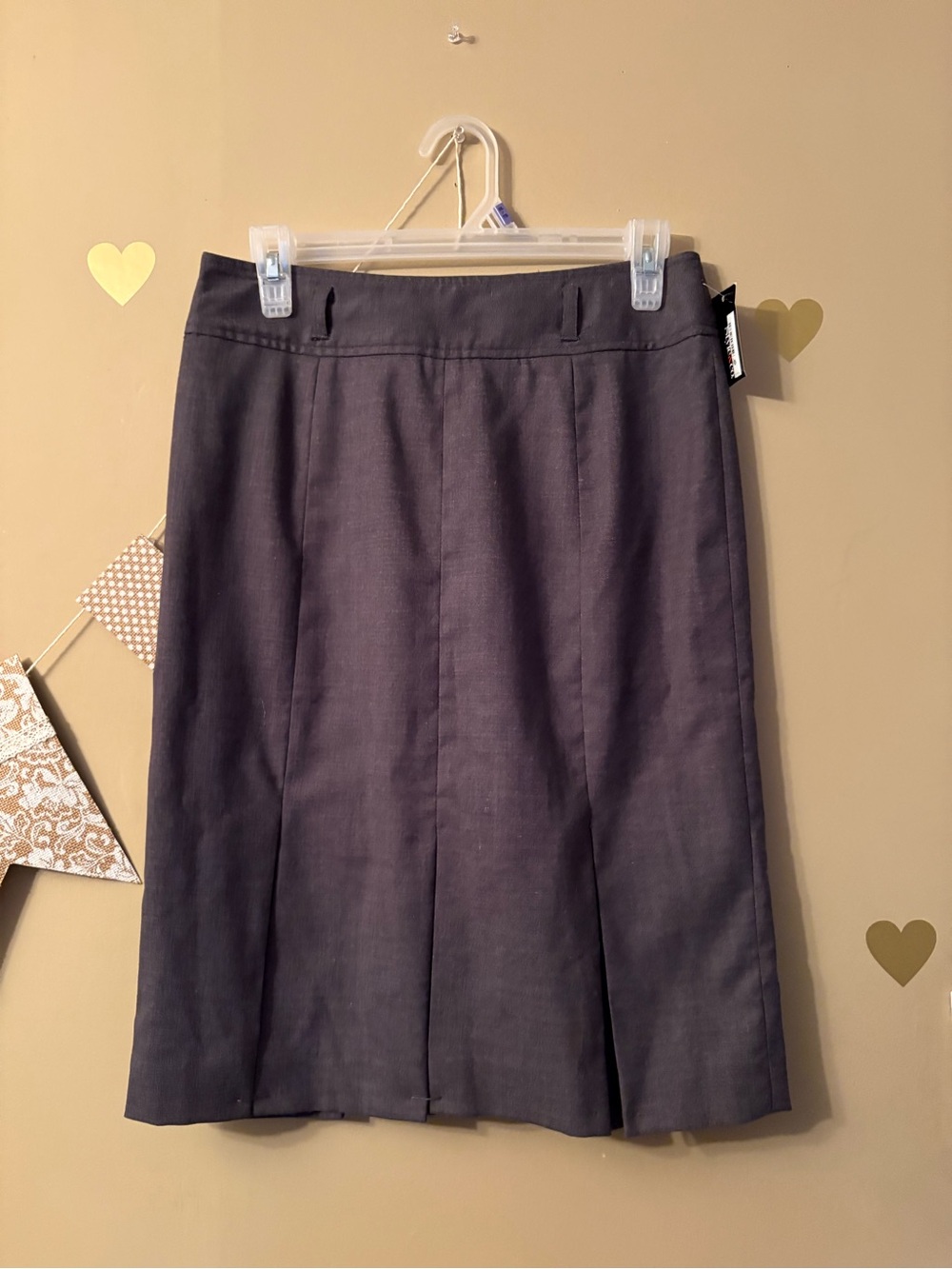 NWT Style & Co. Grey Pleated A-Line Midi Skirt - Size 4 - Picture 2 of 9